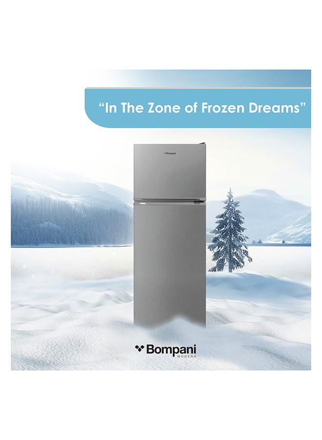 332L Top Mount Double Door Refrigerator - Frost Free Fridge Freezer With Smart Sensor And Humidity Control With 1 Year Full And 5 Year Compressor Warranty - BR400SS Dark Silver