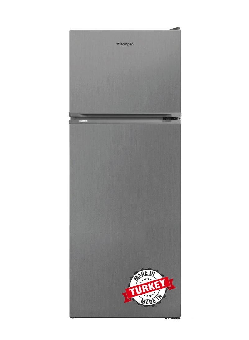 332L Top Mount Double Door Refrigerator - Frost Free Fridge Freezer With Smart Sensor And Humidity Control With 1 Year Full And 5 Year Compressor Warranty - BR400SS Dark Silver