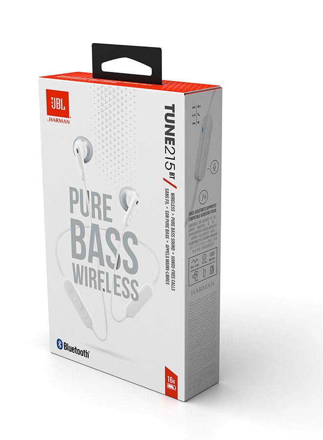 Tune 215BT Wireless In-Ear Headphones, Pure Bass Sound, Lossless 5.0 Bluetooth, 16H Battery, Magnetic Cable, Multi-Point Connection, Voice Assistant, 3-Button Remote With Mic White - pnsku/N53436831A/45/_/1694591133/34f4d0c1-2ea8-4994-a585-936f6dfa9109