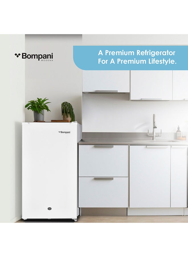 Bompani - 92 Litter Single Door Refrigerator - Defrost Fridge Freezer With Smart Sensor & Humidity Control With 1 Year Full And 5 Year Compressor Warranty BR146 White - Image 1