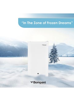 Bompani 92 Litter Single Door Refrigerator - Defrost Fridge Freezer With Smart Sensor & Humidity Control With 1 Year Full And 5 Year Compressor Warranty BR146 White  - Image 3