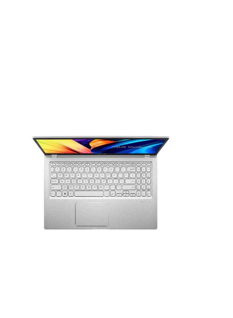 ASUS - ASUS Vivobook 15 X1500EP-EJ007W, i7-1165G7, 8GB, 512GB SSD, Nvidia MX 330 2GB, 15.6 INCH FHD, WIN 11  ransparent Silver /Fingerprint English/Arabic transparent silver - Image 1