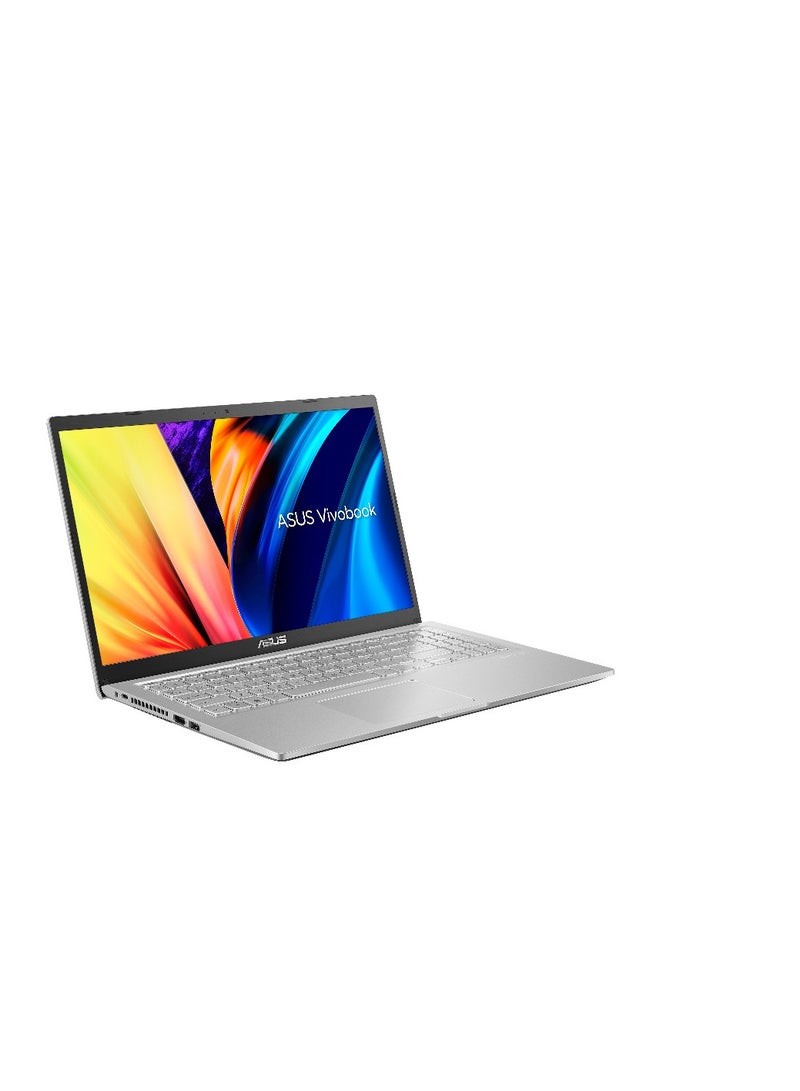 ASUS - ASUS Vivobook 15 X1500EP-EJ007W, i7-1165G7, 8GB, 512GB SSD, Nvidia MX 330 2GB, 15.6 INCH FHD, WIN 11  ransparent Silver /Fingerprint English/Arabic transparent silver - Image 1