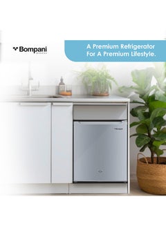 Bompani 47L Single Door Refrigerator, Defrost Fridge Freezer With Smart Sensor And Humidity Control With 1 Year Full And 5 Year Compressor Warranty- BR64SLVR Silver  - Image 5