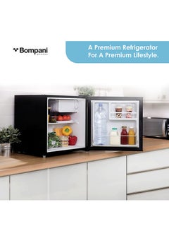 Bompani 47L Single Door Refrigerator, Defrost Fridge Freezer With Smart Sensor And Humidity Control With 1 Year Full And 5 Year Compressor Warranty - BR64 Black  - Image 5