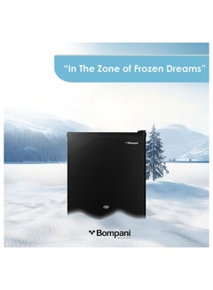 Bompani 47L Single Door Refrigerator, Defrost Fridge Freezer With Smart Sensor And Humidity Control With 1 Year Full And 5 Year Compressor Warranty - BR64 Black  - Image 4