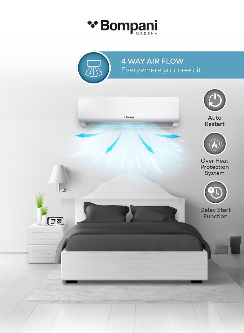 Bompani Split Ac White 18000 Btu Inverter Rotary R410A Cool Only BSAC187VT White - Image 4