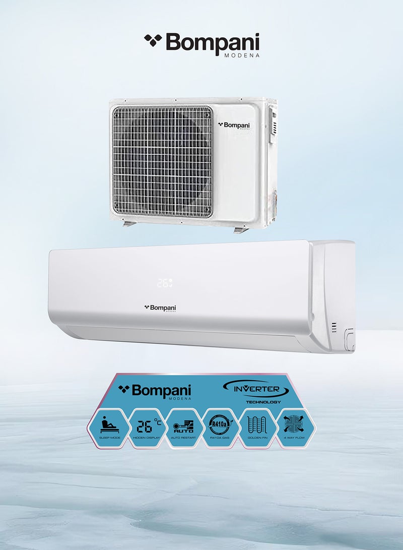 Bompani Split Ac White 18000 Btu Inverter Rotary R410A Cool Only BSAC187VT White - Image 2