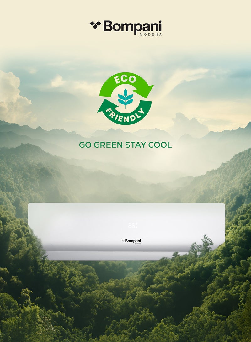 24,000 Btu Split Ac – Inverter Rotary Technology, R410A Refrigerant With Overload Protection, Delay Start, Self Diagnose, Quick Humidity Extraction, Replaceable Air Filter BSAC247VT White