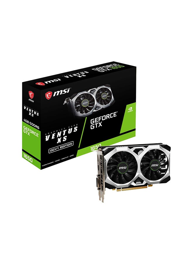 MSI Geforce Gtx1650 D6 VentUS XS Ocv1 4Gb Gddr6 128 Bit Pci Express X16 3.0 Gaming Graphic Card  - Image 1