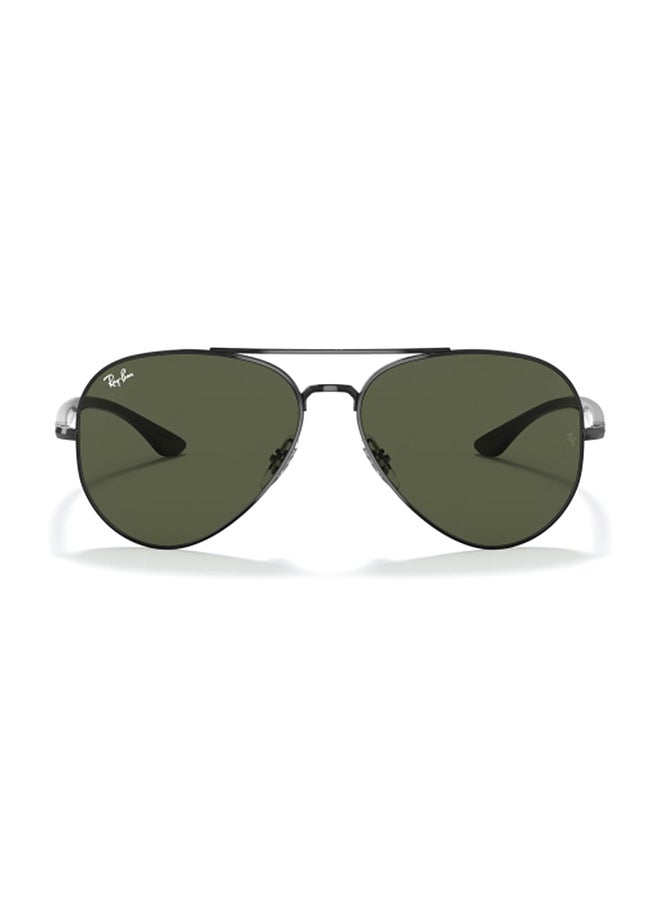 Ray-Ban Unisex UV Protection Aviator Shape Metal Sunglasses RB3675 002/31 58-14 - Lens Size: 58 Mm - Polished Black  - Image 2