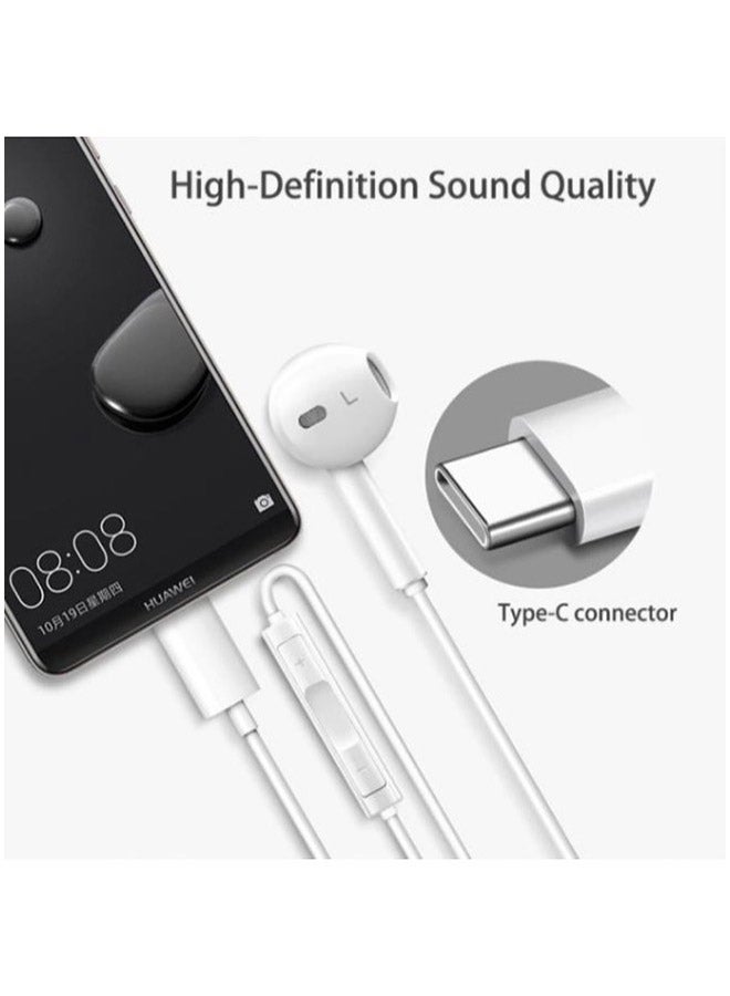 HUAWEI CM33 TYPE-C Wired In-Ear Headphones With Mic Black  - Image 5