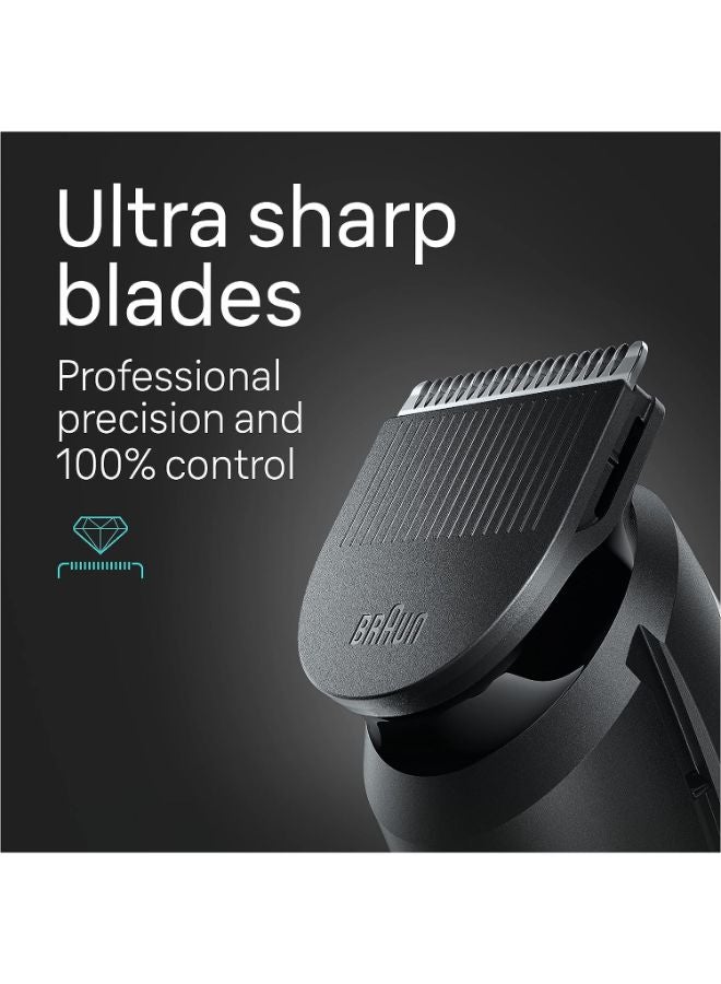 BRAUN 8-in-1for Men with Beard Trimmer, Body, Hair and More, 40 Length Settings, Waterproof - Image 2