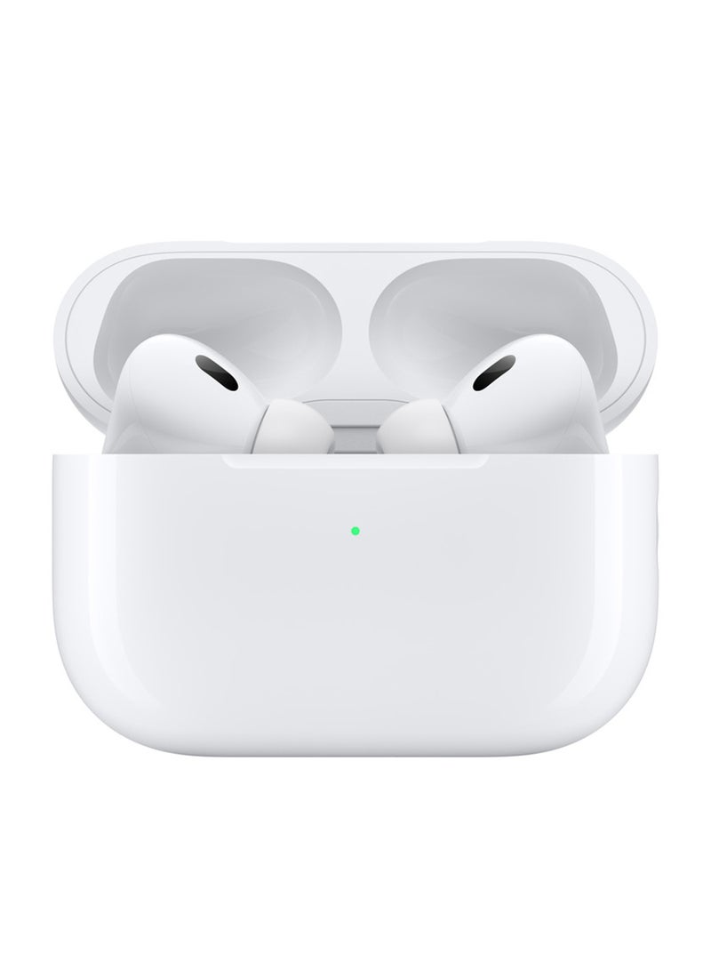 AirPods Pro 2 Wireless Earbuds, Bluetooth Headphones, Active Noise Cancellation, Hearing Aid Feature, Transparency, Personalized Spatial Audio, High-Fidelity Sound, H2 Chip, USB-C Charging White - pnsku/N53437240A/45/_/1694760183/6fbfbb24-6fcf-403c-8c34-7369bba7688a