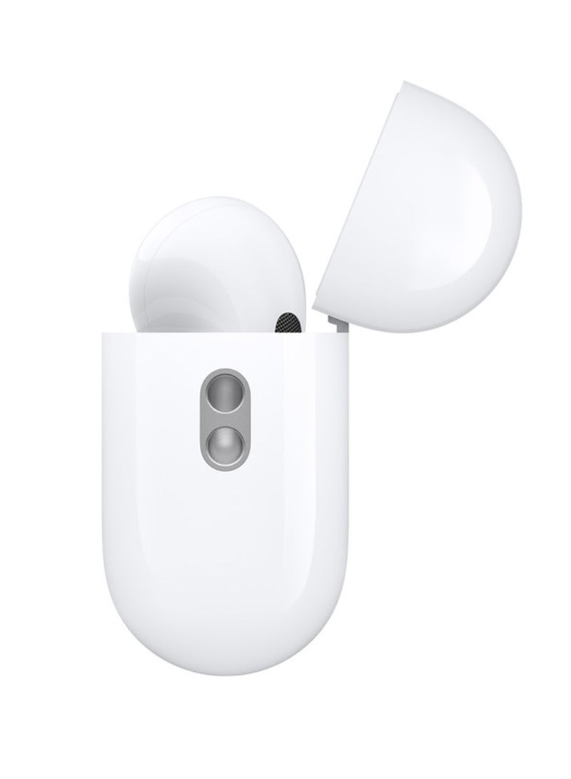 AirPods Pro 2 Wireless Earbuds, Bluetooth Headphones, Active Noise Cancellation, Hearing Aid Feature, Transparency, Personalized Spatial Audio, High-Fidelity Sound, H2 Chip, USB-C Charging White - pnsku/N53437240A/45/_/1694760185/23b82c62-6989-429f-921d-d854b72f49eb