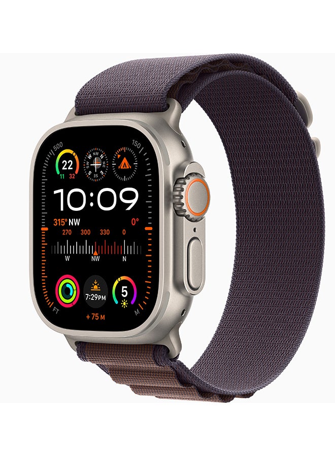 Watch Ultra 2 GPS + Cellular, 49mm Titanium Case With Medium (Band fits 145–190mm wrists.) Indigo Alpine Loop - pnsku/N53437297A/45/_/1694780786/f406b0a4-cb70-4808-9212-314973df6690