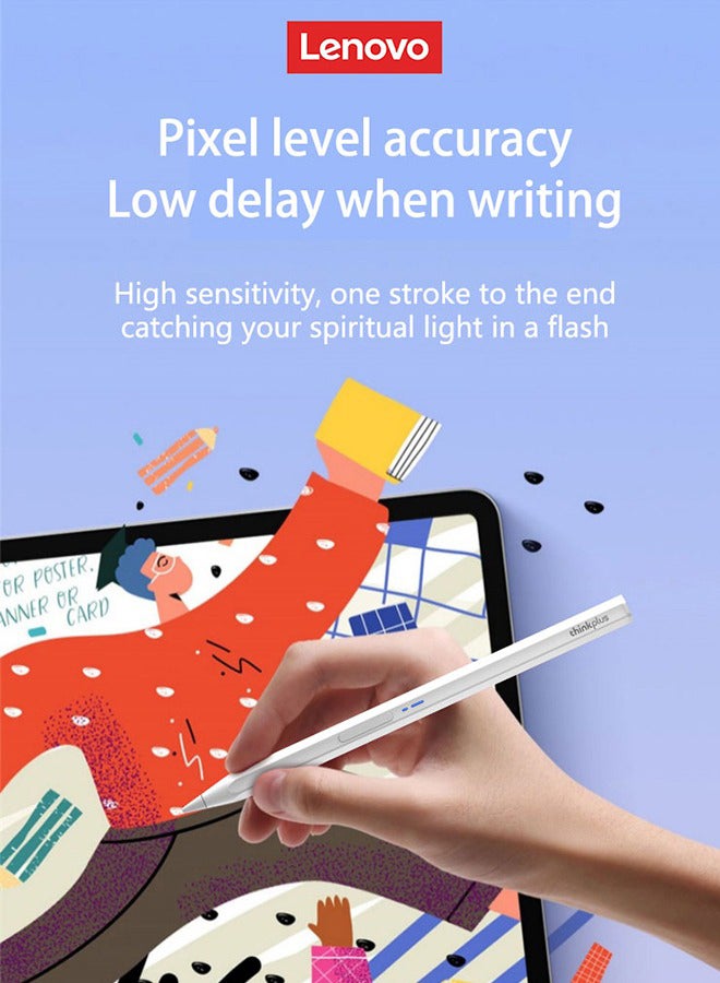 Lenovo Thinkplus BP19 High Tech Smart Stylus Pencil For Phone Tablet Ipad White - Image 3