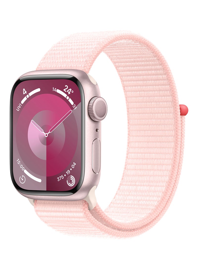 Watch Series 9 GPS 41mm Pink Aluminium Case With Light Pink Sport Loop - pnsku/N53437351A/45/_/1715699424/ef987752-aedb-4e35-8459-37eb798d0e21