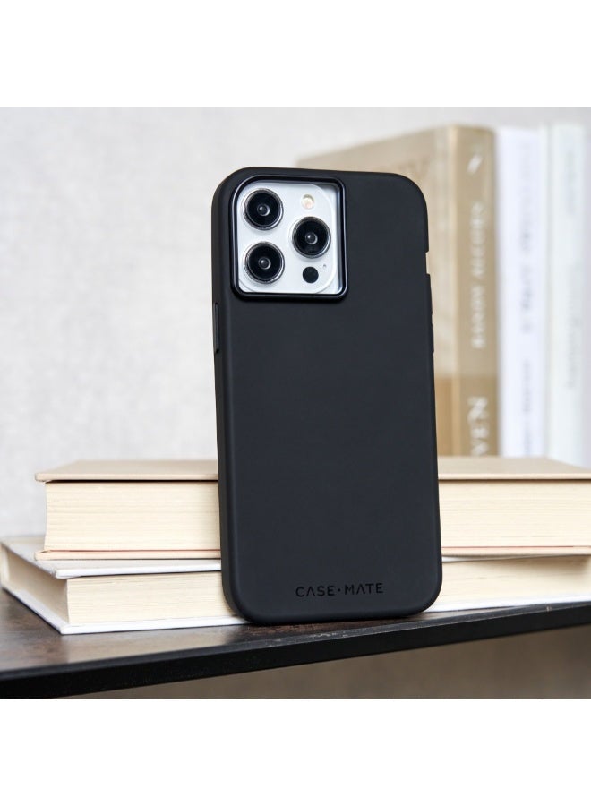 CASE-MATE Silicone Case With Magsafe For Apple iPhone 15 Pro Max 2023 6.7 Inch| 12-Ft Drop Protection And Anti-Scratch Coating Black - Image 4