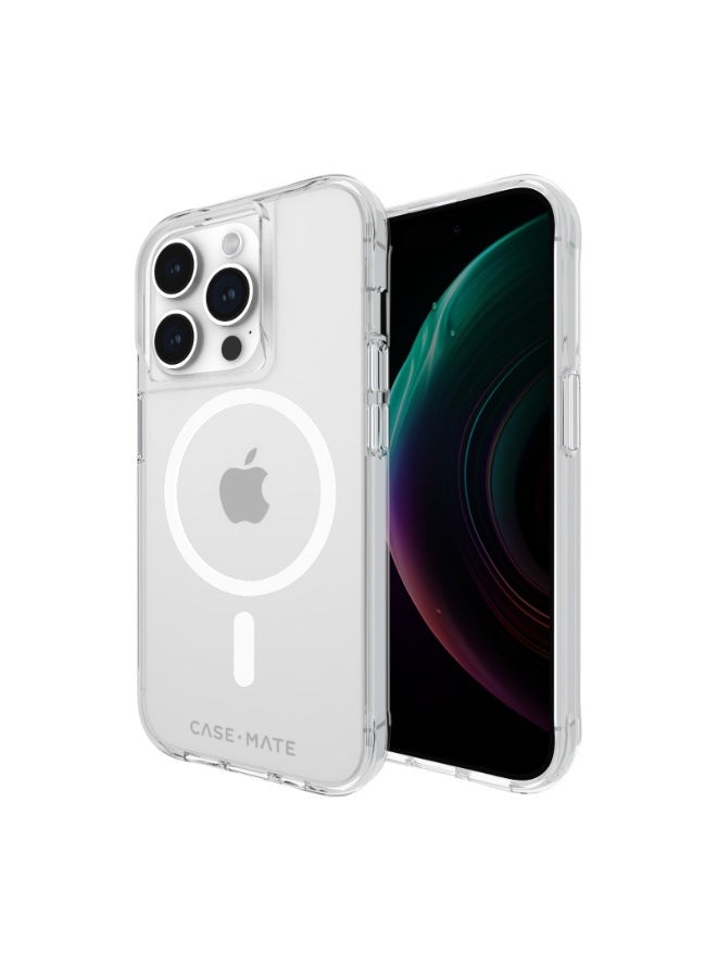 Tough Case With Magsafe For Apple iPhone 15 Pro 2023 6.1 Inch| 12-Ft Drop Protection And Anti-Scratch Coating Clear
