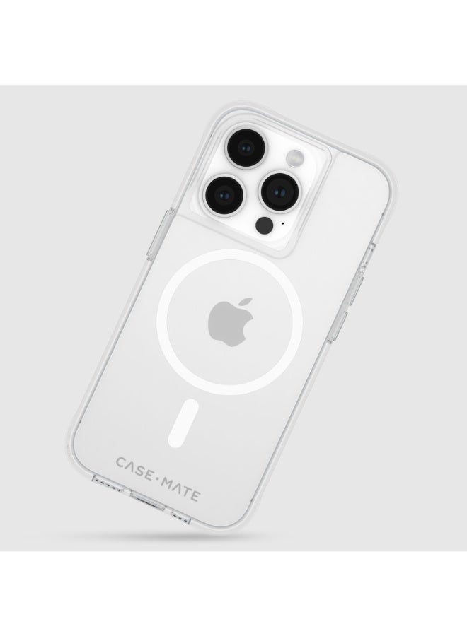 Tough Case With Magsafe For Apple iPhone 15 Pro 2023 6.1 Inch| 12-Ft Drop Protection And Anti-Scratch Coating Clear