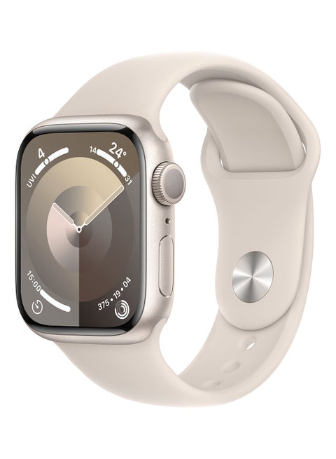 Watch Series 9 GPS 41mm Starlight Aluminium Case With Starlight Sport Band
