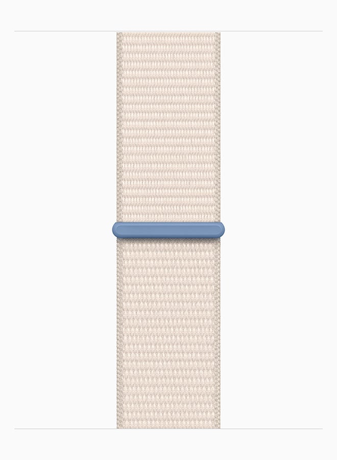 Apple - Watch Series 9 GPS + Cellular 45mm Starlight Aluminium Case With Starlight Sport Loop - Image 1