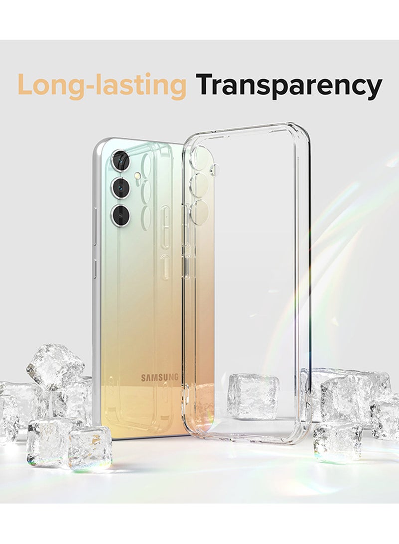 Ringke Fusion Compatible With Samsung Galaxy A34 5G Case Translucent Anti-Scratch Hard PC Back Shockproof TPU Bumper Protective Phone Cover Matte Clear - Image 5