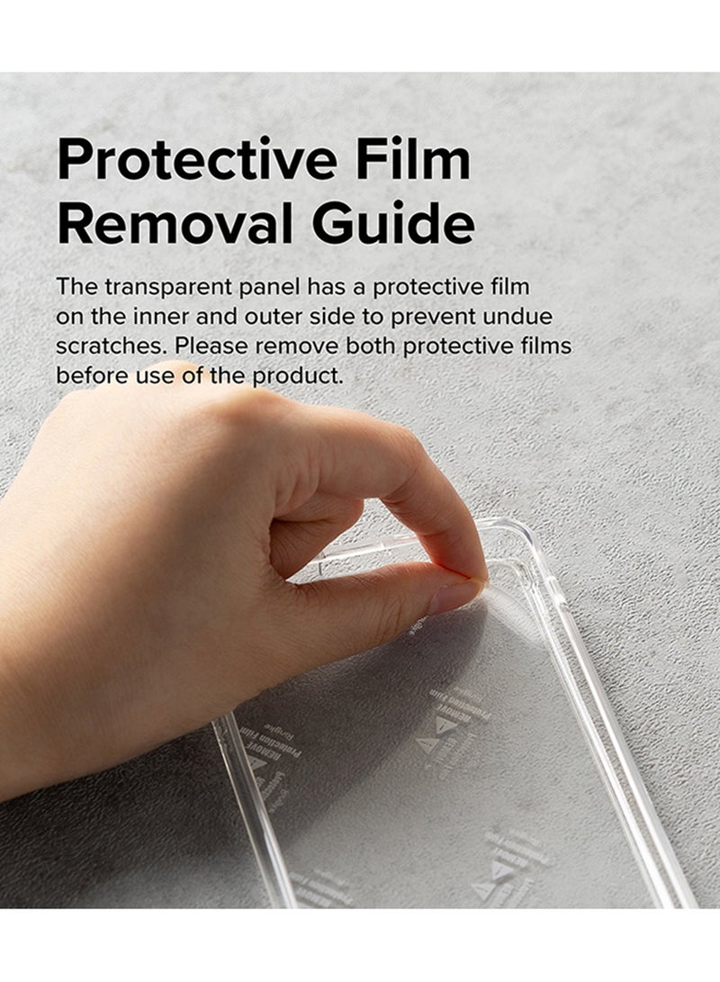 Ringke Fusion Compatible With Samsung Galaxy A34 5G Case Translucent Anti-Scratch Hard PC Back Shockproof TPU Bumper Protective Phone Cover Matte Clear - Image 3