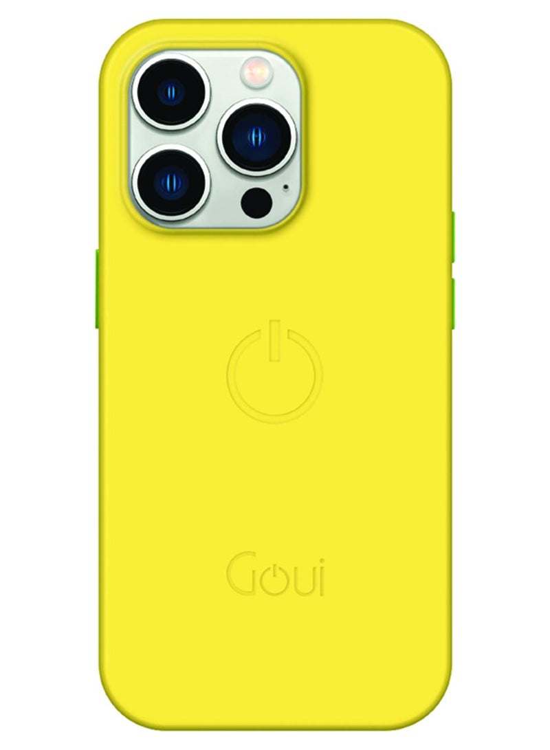Goui iPhone 15 Pro Max Case | Full-Coverage | MagSafe | Wireless Friendly | Colorful | Soft Touch | Magnetic Design for Mount Sunshine Yellow - Image 1