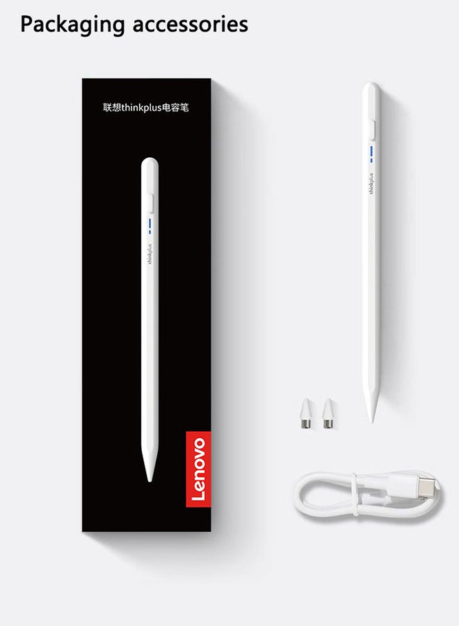Lenovo Thinkplus BP16 High Tech Smart Stylus Pencil For Phone Tablet iPad White  - Image 2