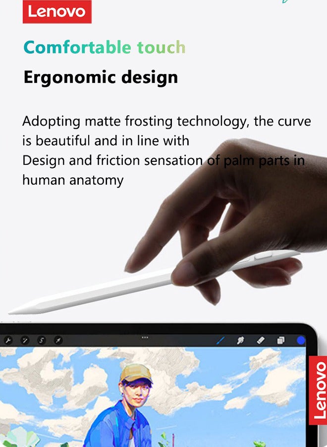 Lenovo Thinkplus BP17-BL High Tech Smart Stylus Pencil For Phone Tablet Ipad White  - Image 4