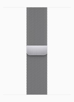 Apple Watch Series 9 GPS + Cellular 45mm Silver Stainless Steel Case With Silver Milanese Loop  - Image 3