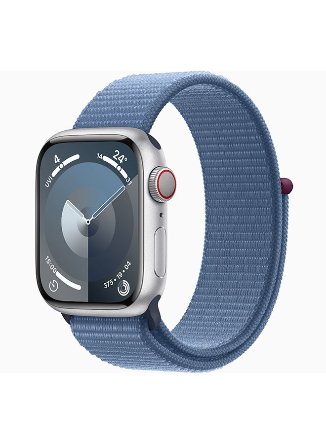 Watch Series 9 GPS + Cellular 41mm Silver Aluminium Case With Winter Blue Sport Loop - pnsku/N53437725A/45/_/1694677785/46302081-88f9-4b3a-bb2c-eb17e621c2ac