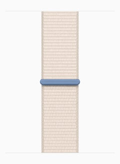 Apple Watch Series 9 GPS 45mm Starlight Aluminium Case With Starlight Sport Loop  - Image 3