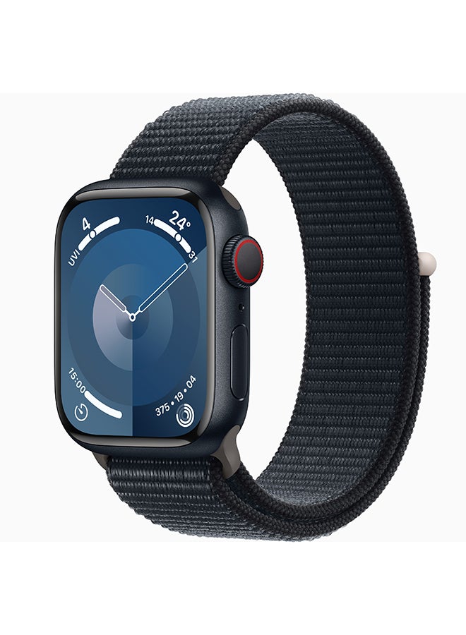 Watch Series 9 GPS + Cellular 41mm Midnight Aluminium Case With Midnight Sport Loop - pnsku/N53437800A/45/_/1694677841/9aa9a612-c8b7-475f-85fb-605e6dcb99dc