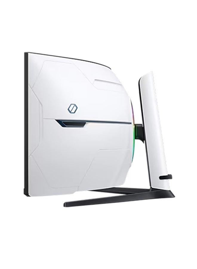 Samsung - 57 inch Odyssey Neo G9 Dual UHD 240 Hz 1ms 1000R Curved Quantum Matrix Gaming Monitor, 140 PPI, Display HDR, AMD FreeSync, Swirl/Tilt LS57CG952NMXUE White - Image 1