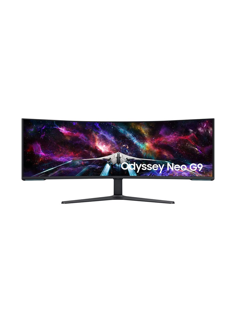 Samsung - 57 inch Odyssey Neo G9 Dual UHD 240 Hz 1ms 1000R Curved Quantum Matrix Gaming Monitor, 140 PPI, Display HDR, AMD FreeSync, Swirl/Tilt LS57CG952NMXUE White - Image 1
