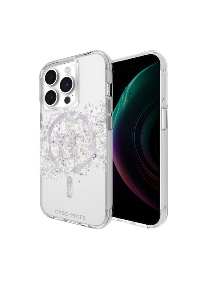CASE-MATE Karat Case With Magsafe For Apple iPhone 15 Pro 2023 6.1 Inch| 12-Ft Drop Protection And Anti-Scratch Coating Touch Of Pearl - Image 3