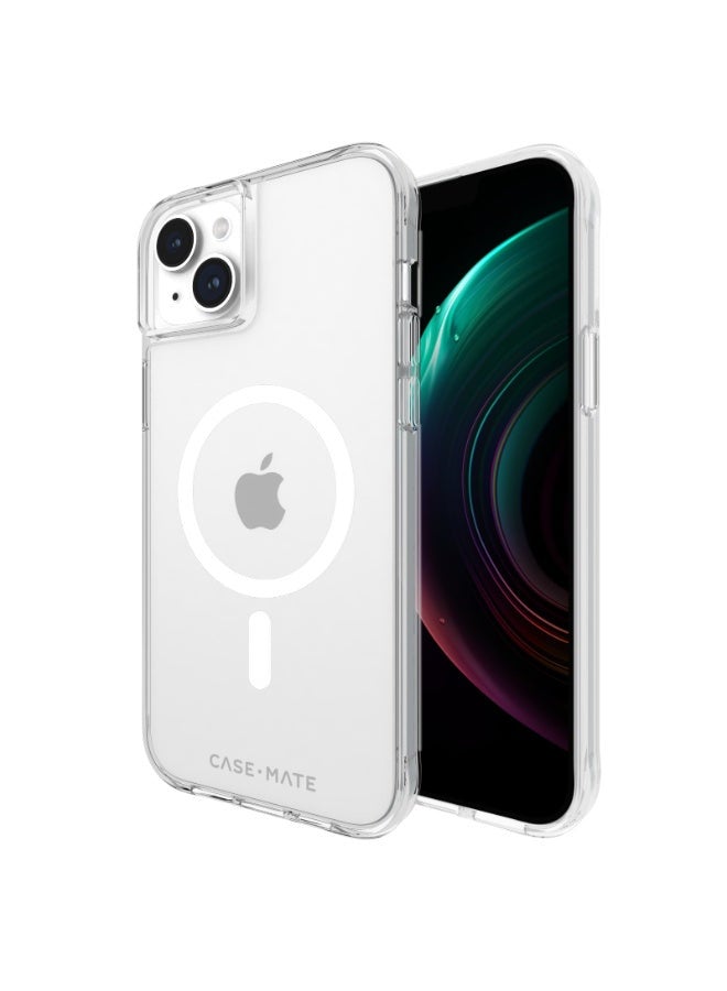 CASE-MATE - Tough Case With Magsafe For Apple iPhone 15 Plus 2023 6.7 Inch| 12-Ft Drop Protection And Anti-Scratch Coating Clear - Image 1