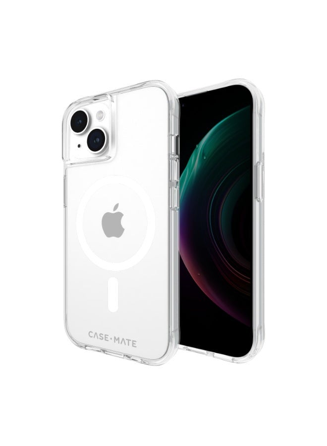 CASE-MATE - Tough Case With Magsafe For Apple iPhone 15  2023 6.7 Inch| 12-Ft Drop Protection And Anti-Scratch Coating Clear - Image 1