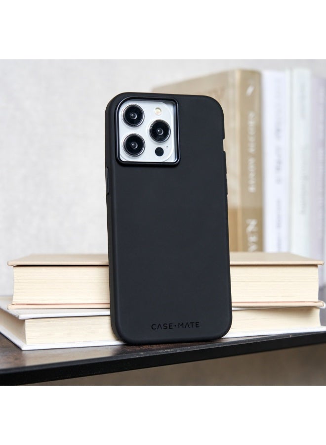 CASE-MATE Silicone Case With Magsafe For Apple iPhone 15 Pro 2023 6.1 Inch| 12-Ft Drop Protection And Anti-Scratch Coating Black - Image 4