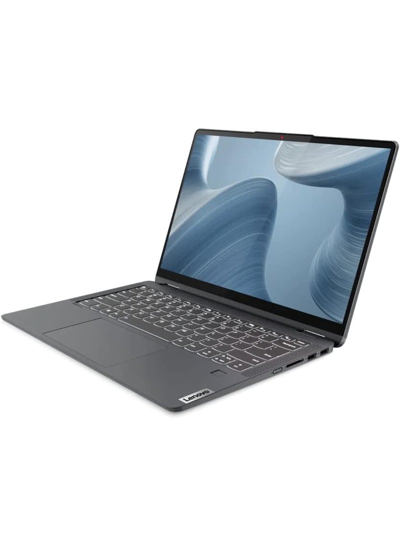Lenovo - IdeaPad Flex 5 with 14" WUXGA (1920x1200) Touch Display, Core i3-1215U Processor/4GB RAM/256GB SSD/Integrated Graphics/Windows 11 English Grey - Image 1