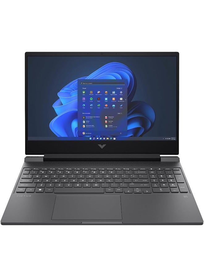 HP 2023 Victus 15.6" Full HD 144Hz Gaming (Upgraded Version) Laptop - AMD Ryzen 5 7535HS - 8GB DDR5 Memory - NVIDIA GeForce RTX 2050-512GB SSD English Mica Silver  - Image 1