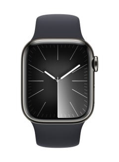 Apple Watch Series 9 GPS + Cellular 45mm Graphite Stainless Steel Case With Midnight Sport Band  - Image 2