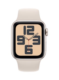 Apple Watch SE GEN 2 GPS 44mm Starlight Aluminium Case With Starlight Sport Band  - Image 2