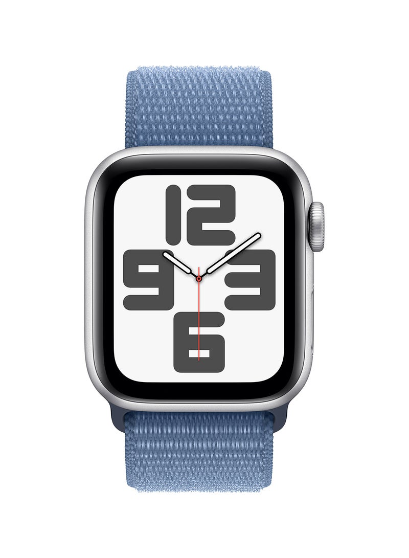 Watch SE (2023) GPS 40mm Silver Aluminium Case With Winter Blue Sport Loop - pnsku/N53438043A/45/_/1694681018/3e829ce4-9a6c-491f-a539-ca26e798d860