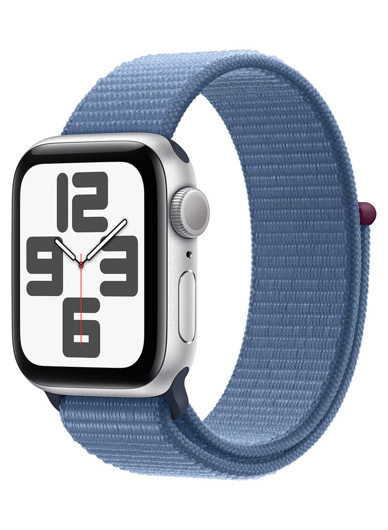 Watch SE (2023) GPS 40mm Silver Aluminium Case With Winter Blue Sport Loop - pnsku/N53438043A/45/_/1715699357/35aa0111-fb84-4679-99de-d2c6d2b21684