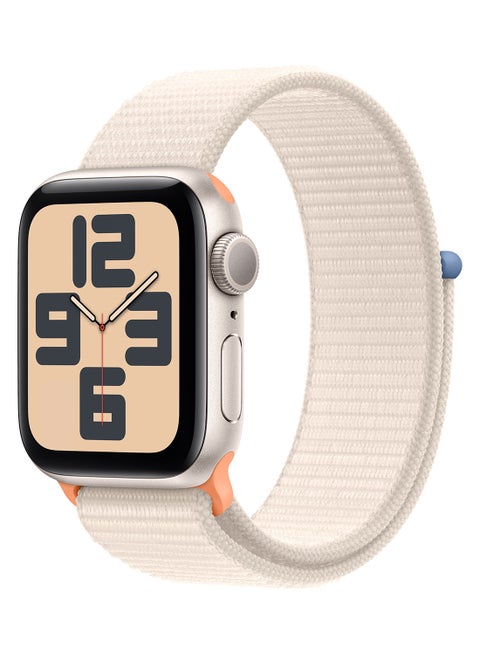 Watch SE (2023) GPS 40mm Starlight Aluminium Case With Starlight Sport Loop