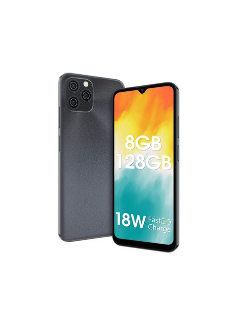 A95 Smartphone, Android 11 Phone(2022), 8+128GB, 4G Dual SIM with 20MP AI Triple Camera, 4380mAh 18W Charge, Face/Fingerprint ID,  - Black